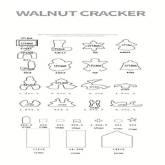 28pcs 3D Christmas Cookie Cutters Set - Xmas Stainless Steel