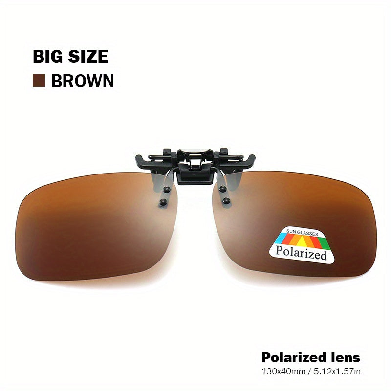 Polarized Clip-On Sunglasses UV Protection Men Driving
