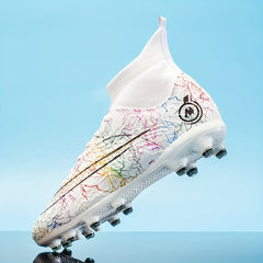 Boy's High Top Non Slip AG Football Cleat