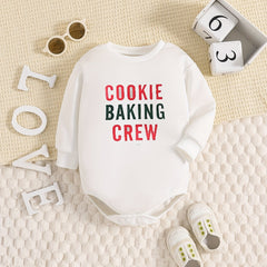 Baby Girl COOKIE BAKING CREW Onesie Romper Long Sleeve Bodysuit