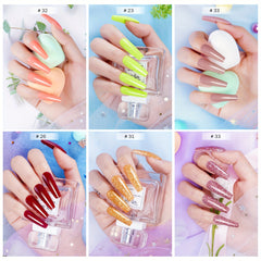 20-Color Dip Powder Nail Kit, Glitter Starter Set for Beginners