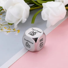 Stainless Steel Food Decision Dice for Funny Board Game
