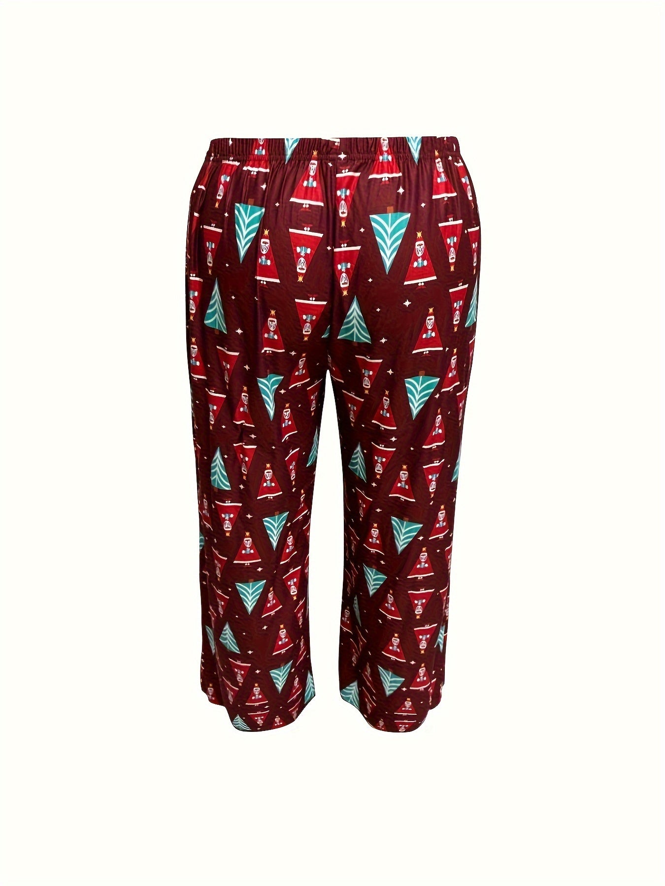 Christmas Tree Print 2 Piece Lounge Set
