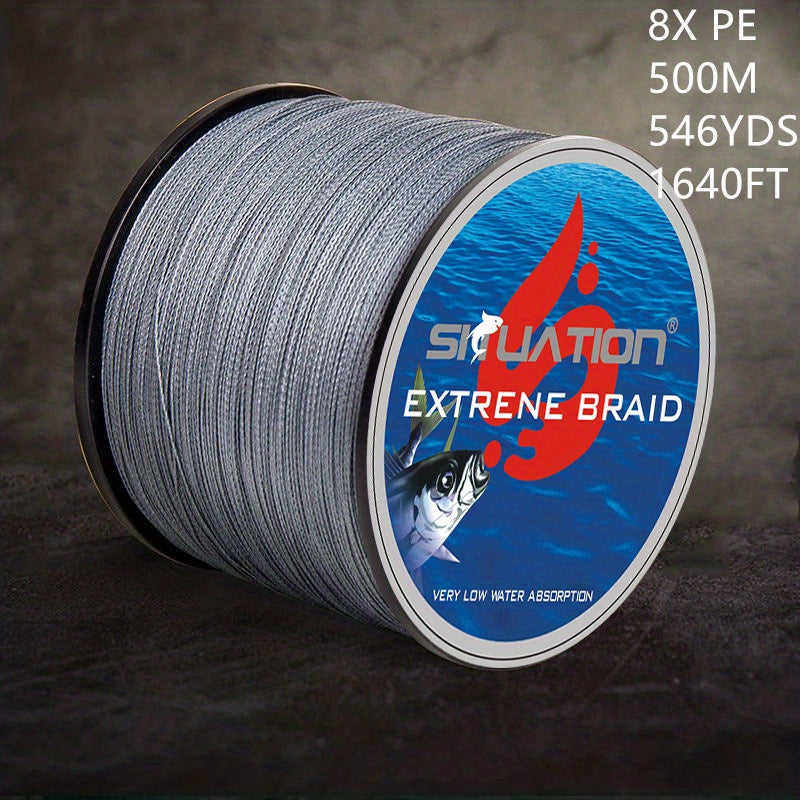 8 Strand Braided PE Fishing Line 500m 546yds All Fishing Tackle Needs