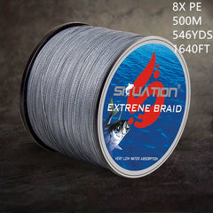 8 Strand Braided PE Fishing Line 500m 546yds All Fishing Tackle Needs