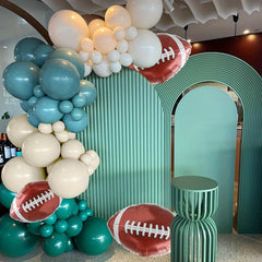 160pcs Rugby Balloons Arch Garland Kit for Sports Rugby Theme Party