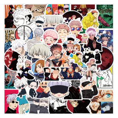 50pcs Anime Vinyl Decorative Sticker for Laptop Skateboard Cup Bottle Notebook