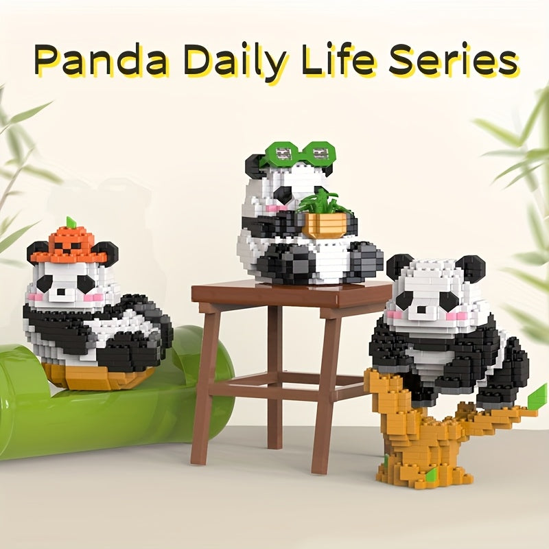Panda Brick Set 2800pcs Micro Bead Building Blocks Toy Figurine Collectible