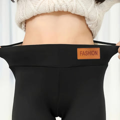 Plush Lined Tights Opaque High Waist Thermal Leggings Women's Stockings