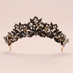 Baroque Style Crystal Headband Princess Crown Head Jewelry
