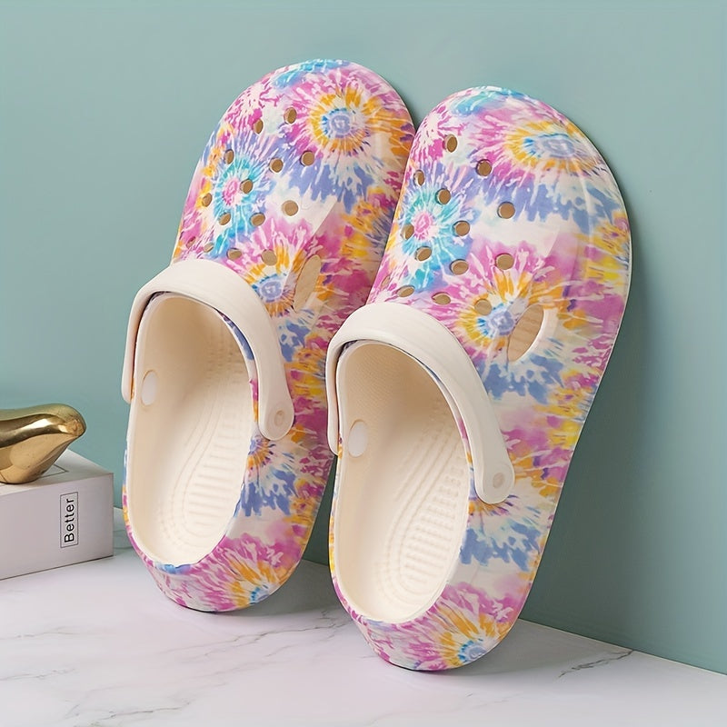 Women's Colorful Platform Clogs Lightweight Summer Beach Shoes