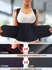 Women's Waist Trainer Belt Tank Top Sauna Sweat Suit Body Shaper