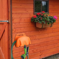 Wall Mounted Garden Hose Pipe Hanger Holder Bracket Storage Shed Fence Metal