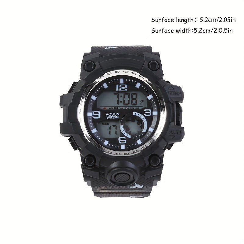 Waterproof Sports Electronic Watch LED Backlight Students