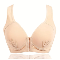 Front Buckle Wireless Bra Comfy Push Up Bra