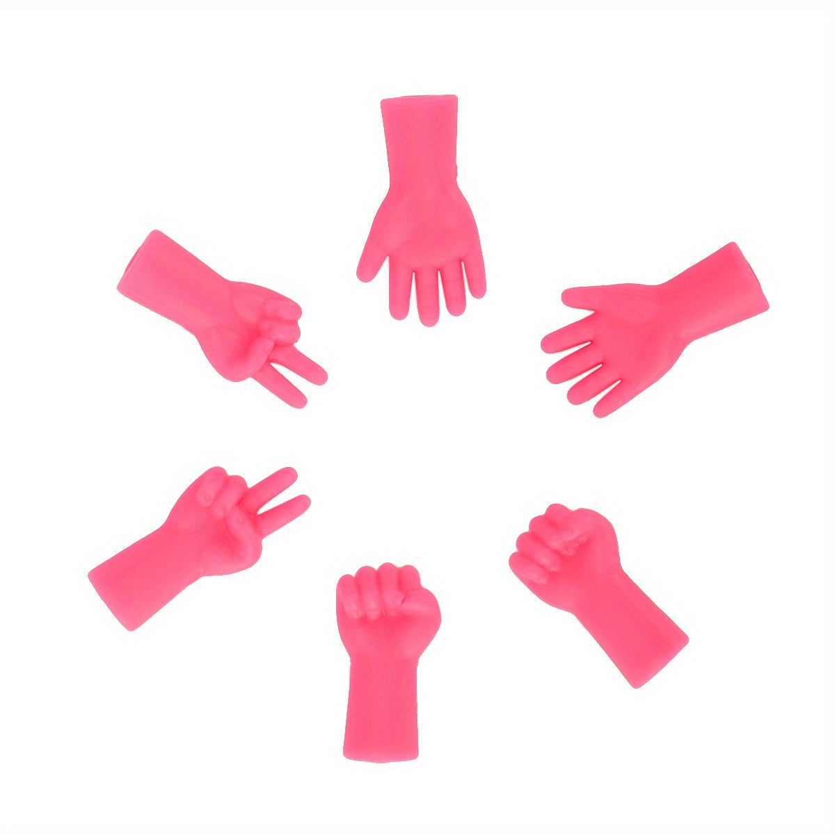 6pcs Gesture Shape Knitting Needle Caps Stitch Protector for DIY Weave Knitting