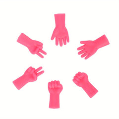 6pcs Gesture Shape Knitting Needle Caps Stitch Protector for DIY Weave Knitting