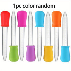 5ml Silicone Liquid Droppers With Bulb Tip Clear Eye Dropper