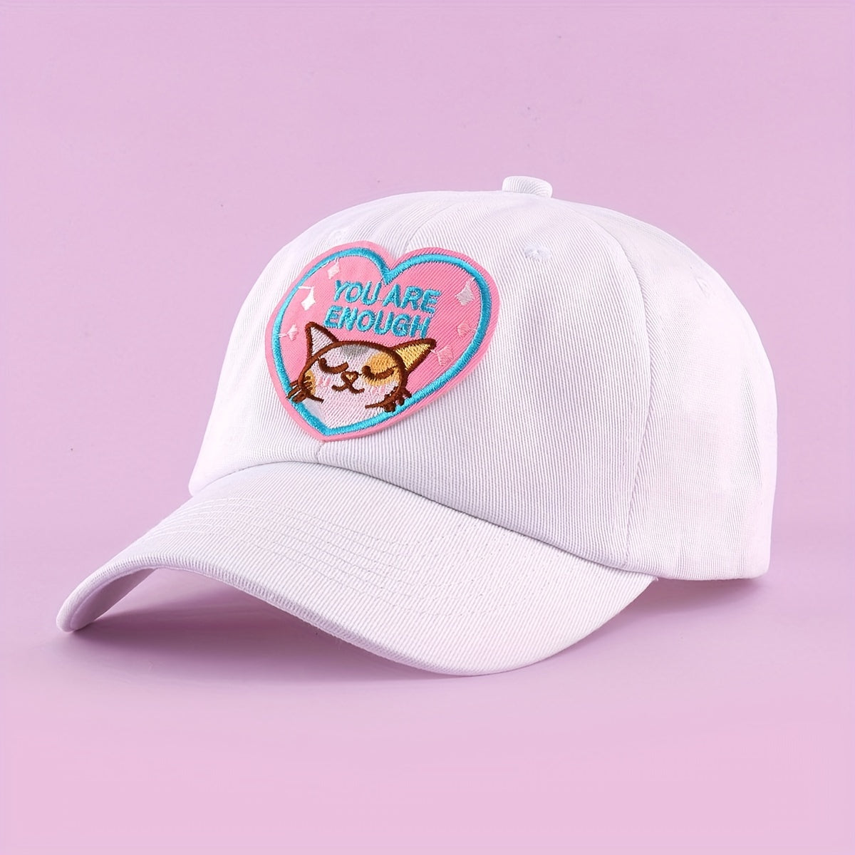 Cat Embroidery Baseball Cap Cartoon Dad Hat