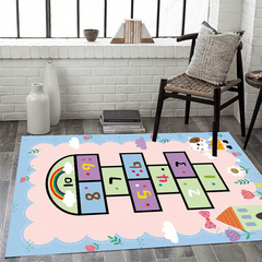Kids Hopscotch Area Rug Ultra Soft Play Mat