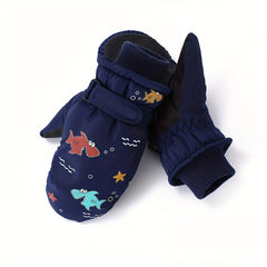 Kids Waterproof & Windproof Winter Skiing Mittens