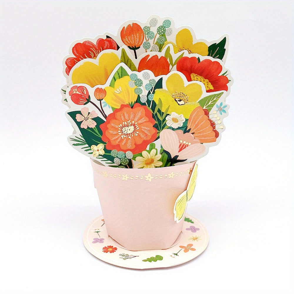 Mother's 3D Greeting Card Creative Gift Paper Carving Decoration Ornament