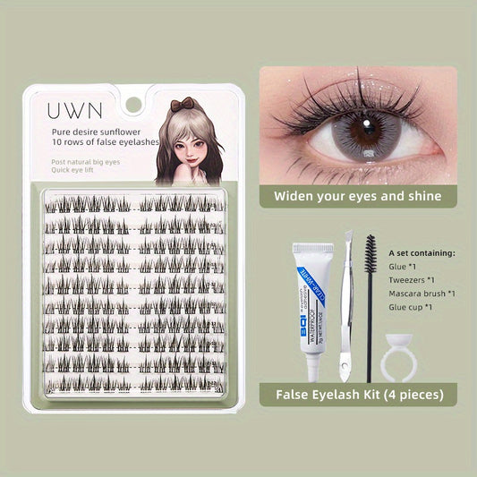 Natural Devil False Eyelashes 10 Rows Sunflower Grafting Eyelashes