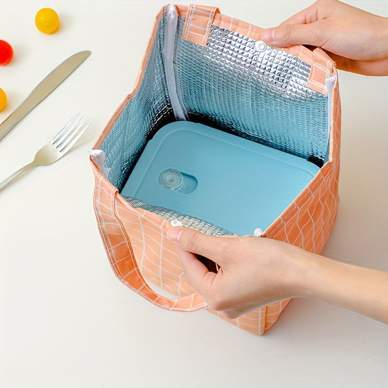 Thick Aluminum Foil Insulated Lunch Bag Waterproof Portable Lunch Bag