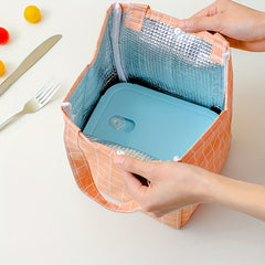Thick Aluminum Foil Insulated Lunch Bag Waterproof Portable Lunch Bag