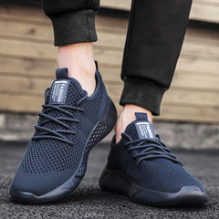 Men's Breathable Lace Up Casual Shoes Anti odor Running Sneakers
