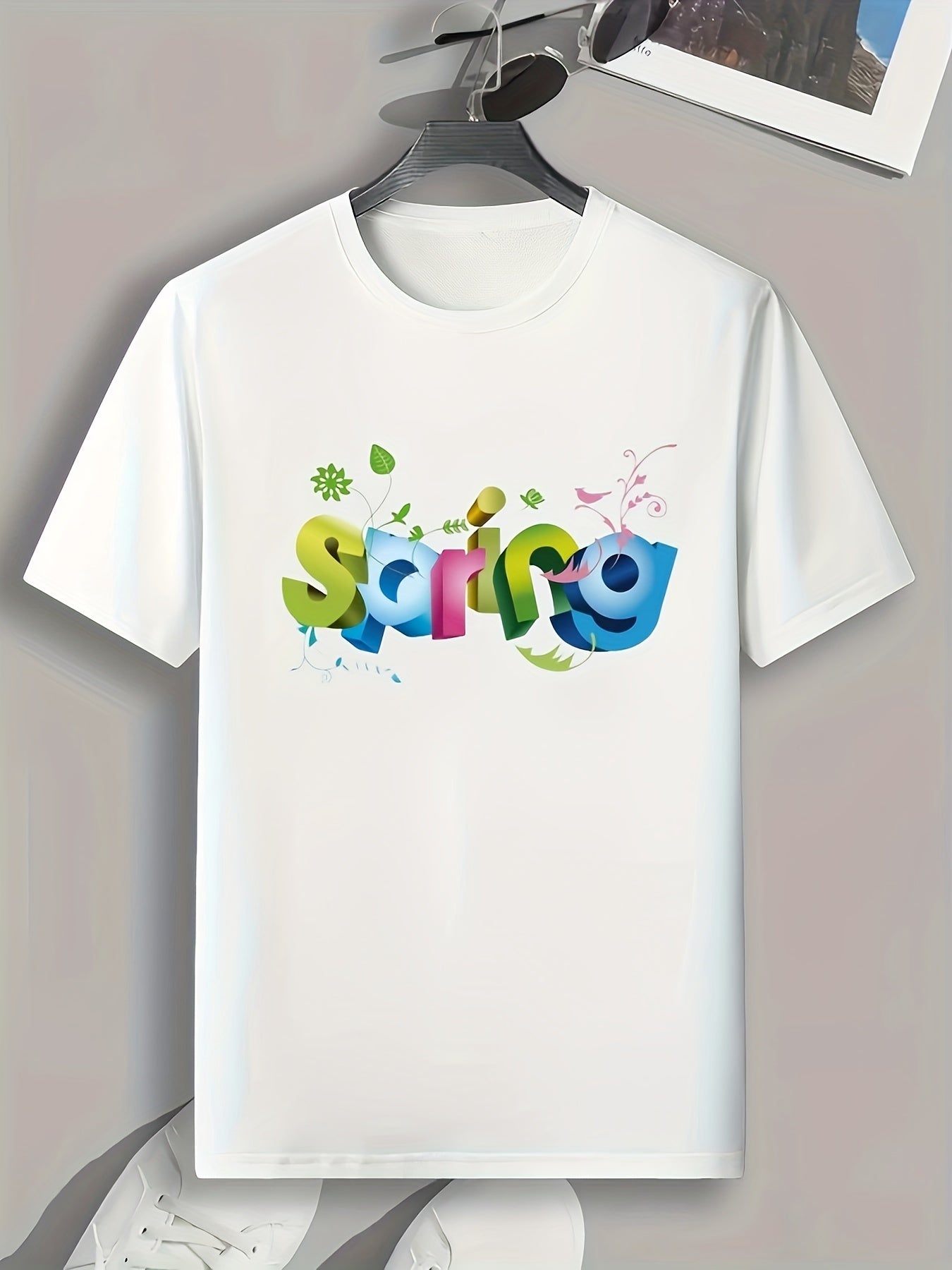 SPRING Print Men's Graphic T-shirt for Summer
