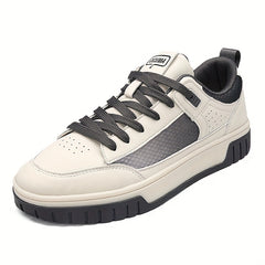 Men's Lace up Skate Shoes Good Traction PU Leather Upper