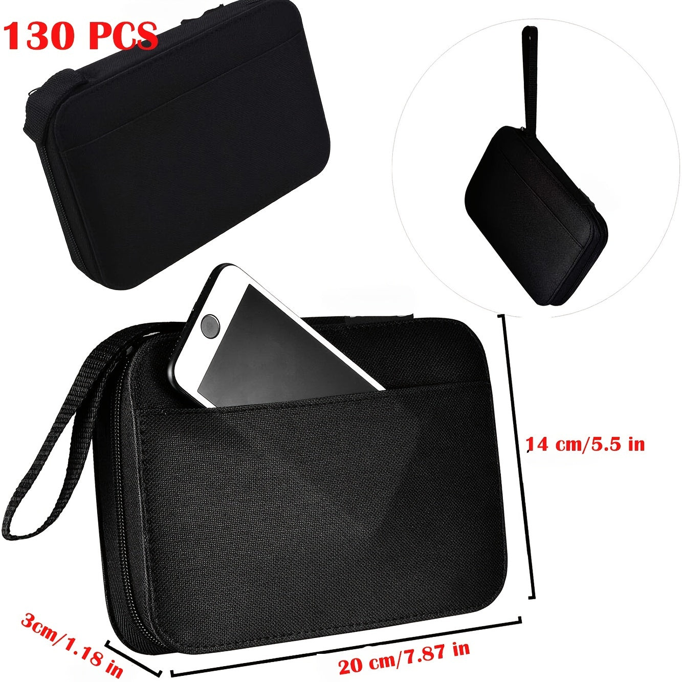 68 98 130pcs Sewing Kit With Case Portable Sewing Supplies For Home Traveler