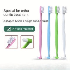 Dual-Headed Soft Bristle Toothbrush for Dental Gap - Ideal for Wisdom Teeth