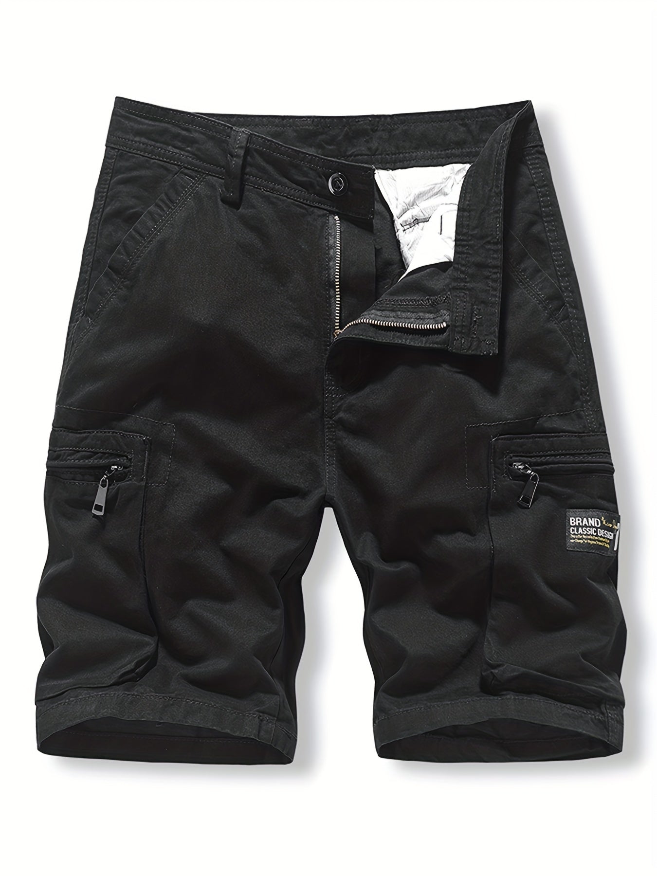 Men's Cotton Cargo Shorts with Flap Pockets