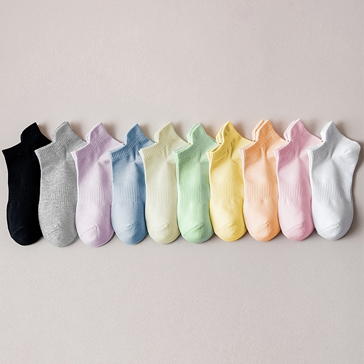 10 Pairs Girls Summer/Autumn Breathable Casual Socks