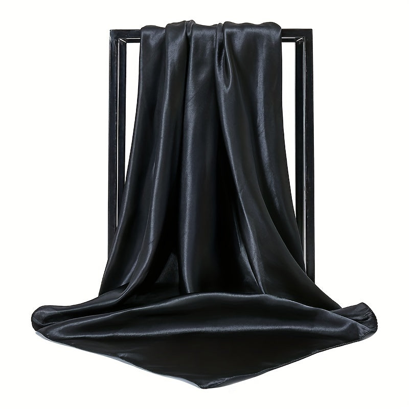 Nordic Style Silk Square Scarf Men Women Sunscreen Hat Headscarf
