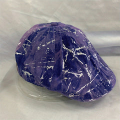 Cotton Hot Stamping Denim Beret Painter Hat Lightweight Cap