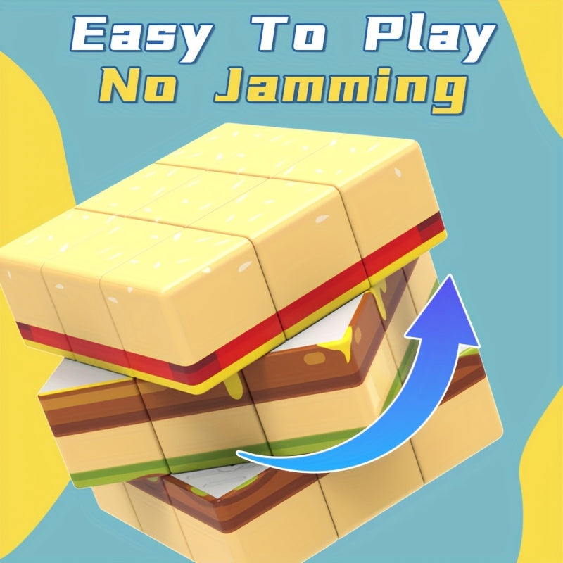 3x3 Hamburger Cube Puzzle Easy Brain Teaser Develops Hand Eye Coordination