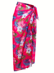 Tie Dye Sarong Cover Up Soft Chiffon Beach Cover Up Women's Swimwear