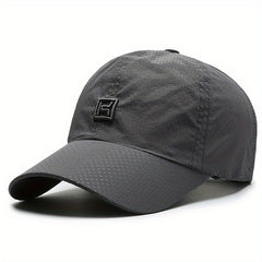 Embroidered Perforated Hat Outdoor Baseball Cap Men's Sport Cap Polyester