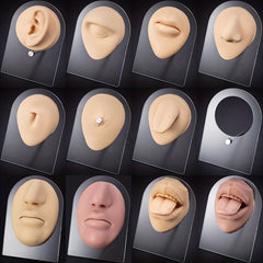Silicone Human Face Model with Display Stand