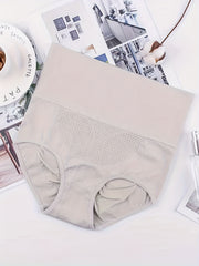 4pcs High Waist Briefs High Stretch Panties Women's Lingerie