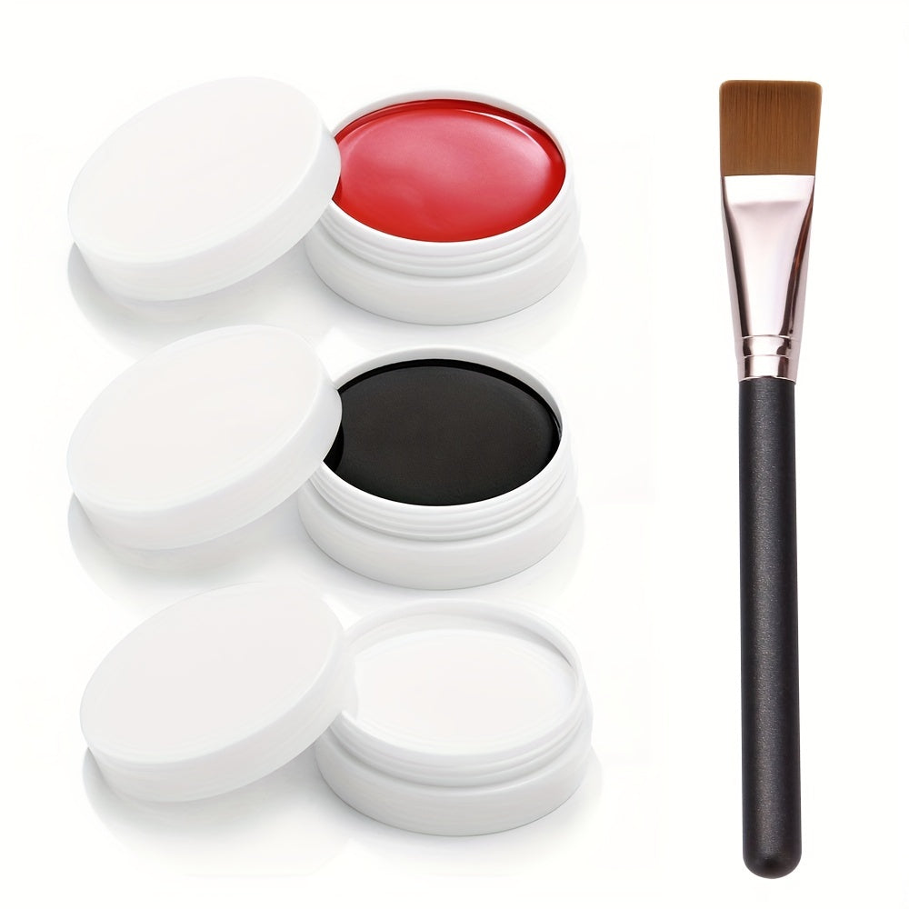 3 Colors Face Painting Non Toxic DIY Halloween Adult Parties