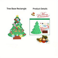 DIY Felt Christmas Tree Set Wall Hanging Decorations