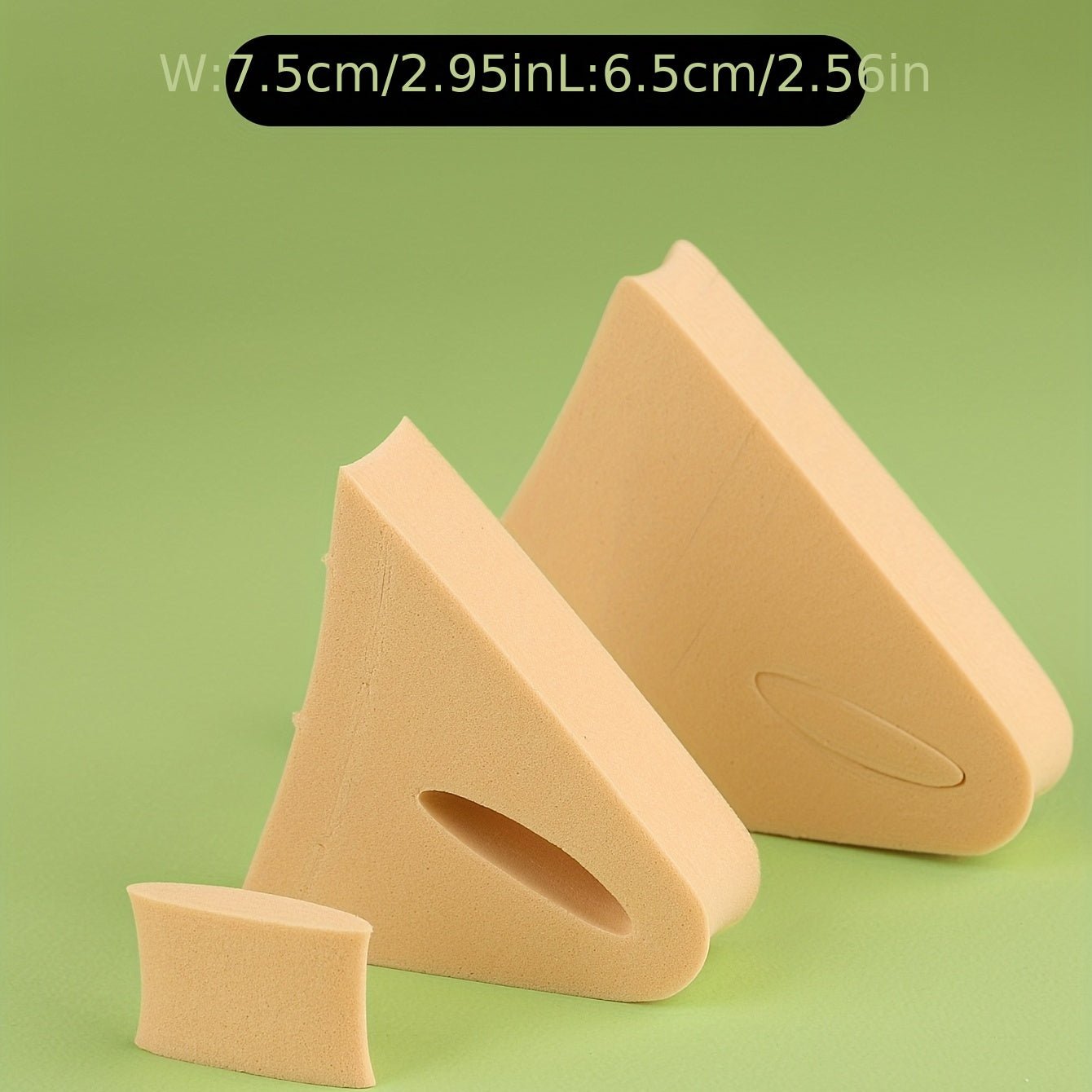 1pair Toe Plugs Sponge High Heels Soft Anti Pain Round Toe Pointed Toe