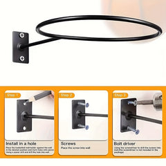 Wall Mounted Basketball Football Storage Rack Household Ball Rack