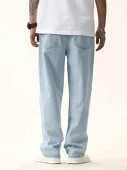 Men's Light Straight Leg Cotton Jeans