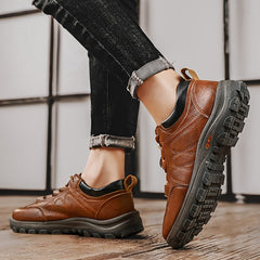 Men's Lace Up Sneakers Casual Walking Shoes Easy To Clean