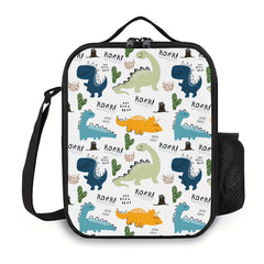 Dinosaur Insulated Lunch Bag Thermal Tote For Picnic Beach Camping